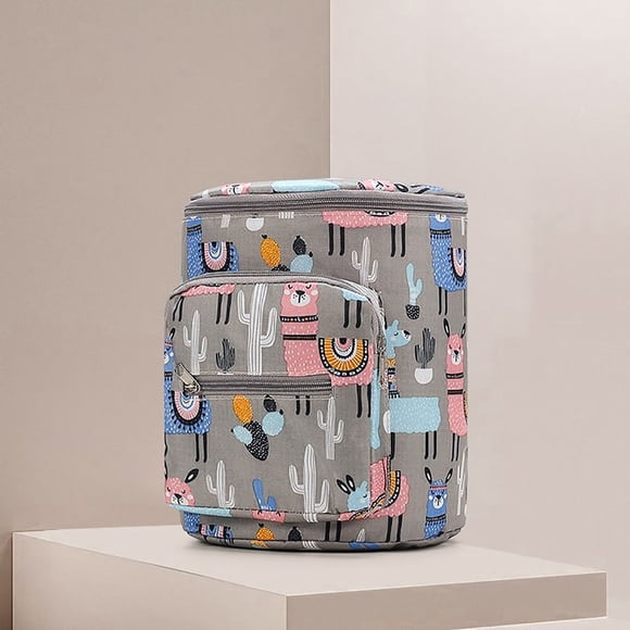 Chmadoxn Malles de Rangement, Organisateurs de Garde-Robe et Rangement, Sac Cylindrique pour Poussette, Poussette, Sac de Rangement à la Mode, Grande Capacité, Sac de Rangement, Sac Suspendu, Sac de Rangement Sacs de Rangement