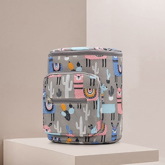 Chmadoxn Malles de Rangement, Organisateurs de Garde-Robe et Rangement, Sac Cylindrique pour Poussette, Poussette, Sac de Rangement à la Mode, Grande Capacité, Sac de Rangement, Sac Suspendu, Sac de Rangement Sacs de Rangement