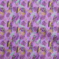 thumbnail image 1 of oneOone Rayonne Violet Tissu Tropical Feuille Robe Tissu Tissu Imprimé par la Cour 56 Pouces de Large, 1 of 5