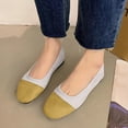 thumbnail image 2 of Casual Shoes For Women, Color-Block Canvas Slip-On Flats with Round Toe and Soft Sole for Spring and Summer, Large Sizes Available, 2 of 8
