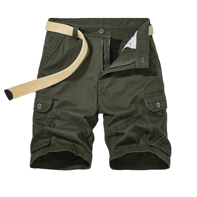 Diufon Men's Athletic Shorts Drawstring Waisted Outdoor Sport Shorts Spring Summer Hiking Shorts with Pockets