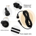 thumbnail image 2 of Waterproof Outdoor Extension Cord for Solar Lights, Perfect for Garden Spike & LED Strips - 5M 2-Pin, IP65 Rated, 2 of 5