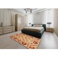 thumbnail image 4 of Ahgly Company Tapis d'Intérieur Rectangulaire Abstrait Orange Tapis de Zone Abstrait, 2 Pieds x 4 Pieds, 4 of 6