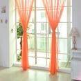 thumbnail image 2 of Fridja 1 PCS Pure Color Tulle Door Window Curtain Drape Panel Sheer Scarf Valances, 2 of 2