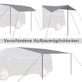 thumbnail image 4 of Vehicle Awning, UV50+ Camping Car Tail Tent, 120in X 68in Teardrop Awning Canopy for Outdoor Activities Like Camping Mountaineering Fishing for Vehicles SUV RV, Hardware Included, 4 of 7