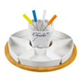 thumbnail image 3 of Lipstore Home Tea Light Candle Fondue Set Ceramic Butter Warmer Set Melt Hot Pot Bowl B, 3 of 8