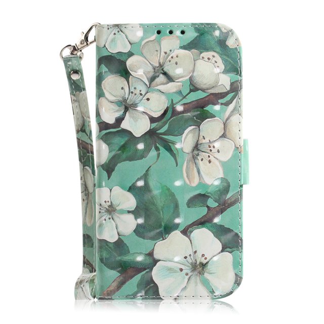 Case for Google Pixel 6 Pro 5G Cover Magnetic 3D Pattern Wallet Flip Case With Strap - Orchid