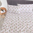 thumbnail image 3 of RUVANTI Draps 100 % Coton, Tissage Percale, Parure Complète, Motif Floral, 3 of 7