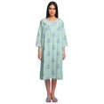 thumbnail image 1 of Moomaya Chemise de Nuit d'Allaitement en Coton Imprimée pour Femmes, 1 of 6