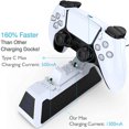 thumbnail image 4 of axGear Chargeur de Manette PS5 pour Playstation 5 DualSense Charge Rapide, 4 of 8