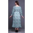thumbnail image 4 of Bimba Robe Maxi Longue à Volants Bohème Renaissance Smockée en Coton pour Femme - Petit, 4 of 5