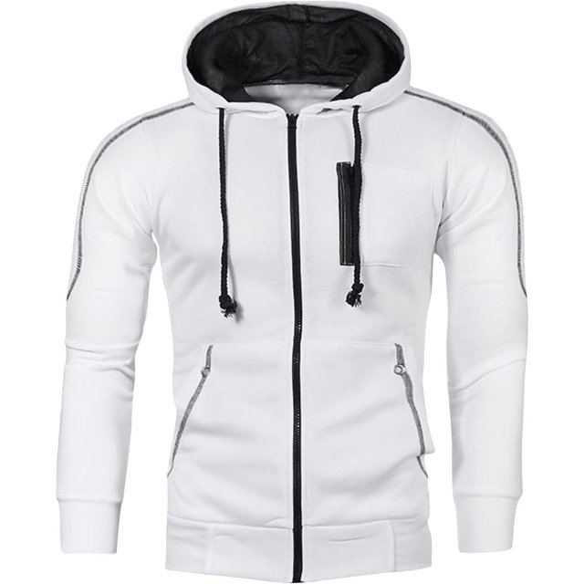 ORUYROP Sweat à Capuche Zippé pour Hommes, Mode Automne/hiver 2023, Veste Décontractée à Manches Longues