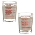 thumbnail image 1 of Measuring Cup Shot Glass Espresso Shot Glass Liquid Heavy Glass Wine Glass Letters, 1 of 4