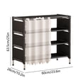 thumbnail image 3 of EGNMCR Shoe Rack for Closet Multi-layer Shoe Rack Dusts-proof Stackable Shoe Rack Storage Rack Sturdy Metal And Plastic Material Ideal For Closets Bedrooms Hallways Living Rooms Plastics shoe rack, 3 of 6