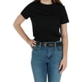 thumbnail image 2 of CTM®  Leather 1 1/8 Inch Dress Belt (Women's), 2 of 3