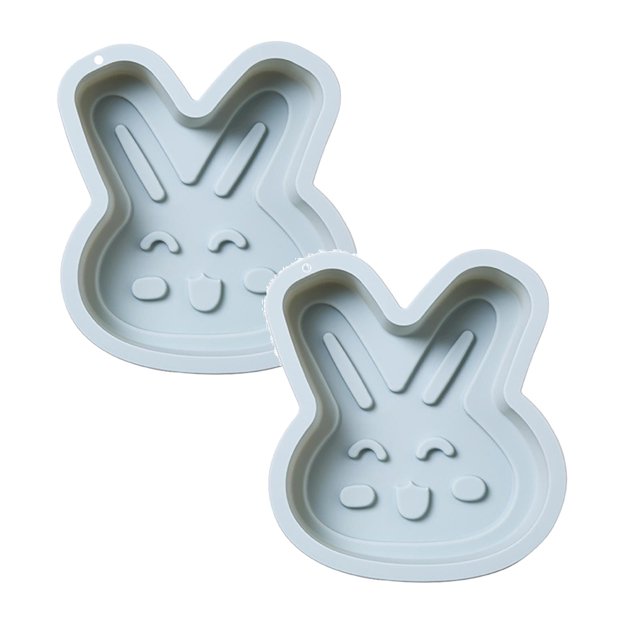 Oleegame 2PC Cookie Mold Easter Bunny Silicone Baking Tray Cake Oven Baking Tools Halloween Tools