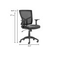 thumbnail image 4 of Serta Essential Hartford Chaise de Bureau en Mesh Noir avec Base en Nylon, 4 of 4