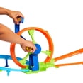 thumbnail image 4 of Hot Wheels Rapid Launch & Loop Playset with 1:64 Scale Die-Cast Toy Car, Crash & Track Set, 4 of 7