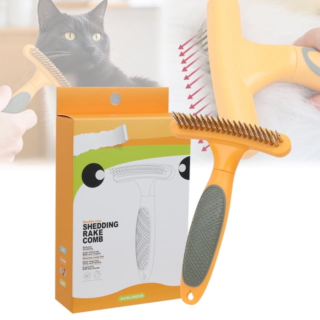 Dog Undercoat Rake Deshedding Brush Gentle Grooming Tool for Sensitive Skin Pet Supplies