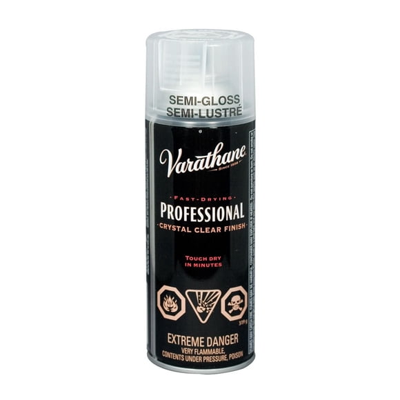 Vernis en aérosol clair Polyuréthane professionnel Varathane®, semi-brillant, 319g