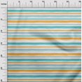 thumbnail image 3 of oneOone Coton Flex Bleu Turquoise Tissu à Rayures Matière de Robe Tissu Imprimé Tissu au Mètre 40 Pouces de Large, 3 of 4