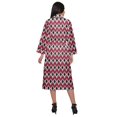 thumbnail image 3 of Moomaya Printed Robe For Girls Cotton Bathrobes For Women Wrap Dressing Gown, 3 of 6