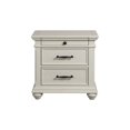 thumbnail image 2 of Picket House Furnishings Brooks Table de Nuit à 3 Tiroirs avec Ports USB, 2 of 12
