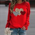 thumbnail image 1 of Mode Femme Pull à Manches Longues Imprimé Amour Blouse Ample, 1 of 3