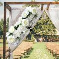 thumbnail image 4 of pitrice Faux Roses Artificial Flower Backdrop Home Decor Wedding Backdrop Roses Artificial Flower flower Office Bouquet Decoration, 4 of 8