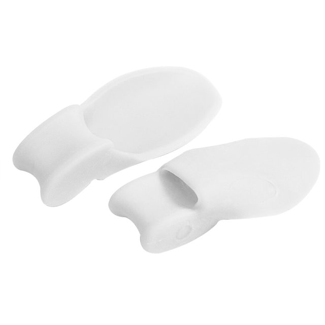 pitrice 2 Pcs Séparateurs d'Orteils SEBS Entretoises d'Orteils Soulagement Écarteurs de Marche Outils de Correction du Pied en Blanc. Ces Séparateurs d'Orteils Légers et Portatifs Sont Fabriqués en Matériau SEBS et Dotés de Doubles Anneaux pour un placement Sécurisé. Idéal pour le Soin des Pieds, Ils Empêchent le Chevauchement des Orteils, Améliorent la Stabilité de la Marche et Offrent un Soulagement pour les Ongles d'Orteils Incarnés.