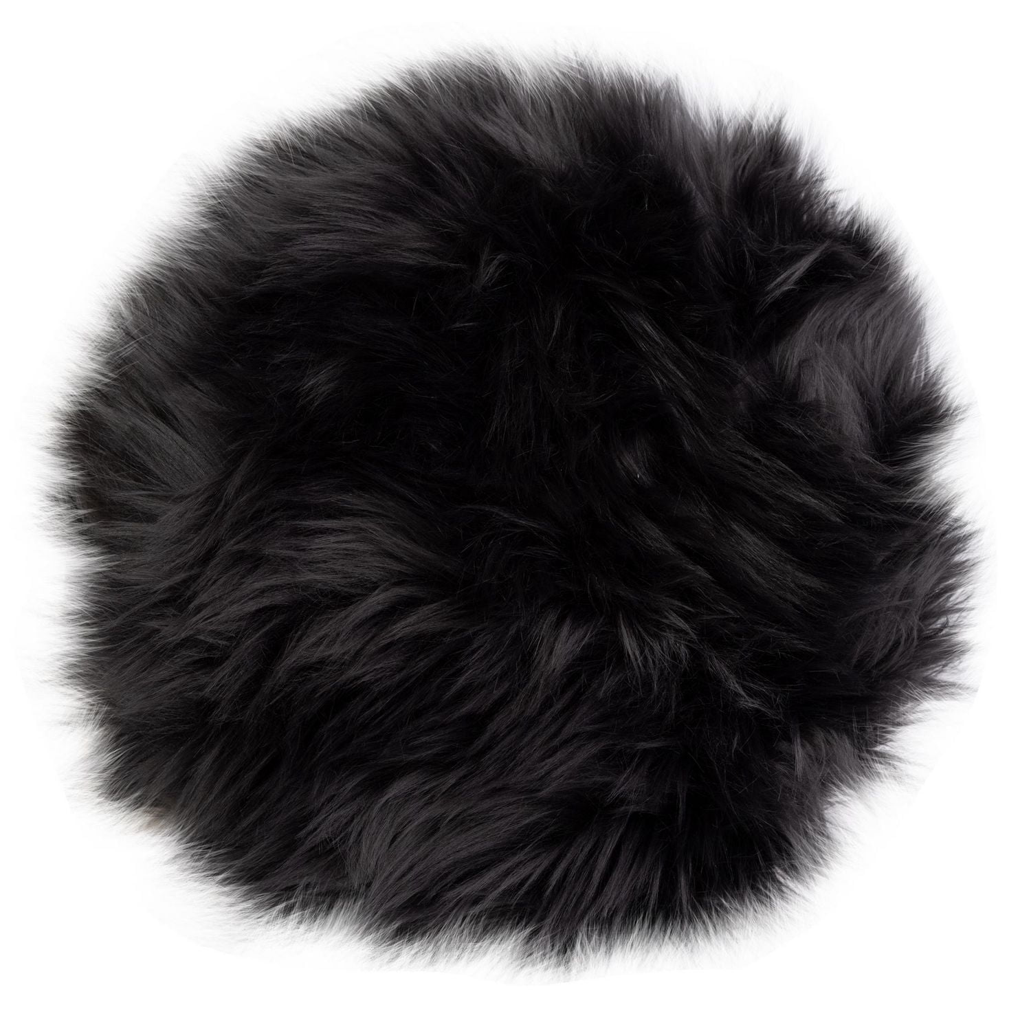 Gouchee Home Edinburgh Coussin en Fausse Fourrure 16 po Ronde 2 Pqt
