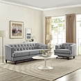 thumbnail image 1 of Modway Coast Polyester and Rubberwood Living Room Set in Light Gray (Set of 2), 1 of 7