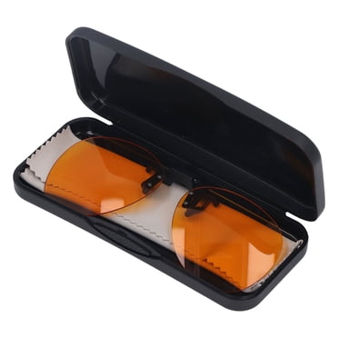 Glasses Clip Lens, Comfortable Wearing Blue Lights Clip Glasses 180 Degree Flip Eye Protection 400-500nm Effective PC UV For Playing Games Square,Round