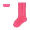 thumbnail image 3 of Solid Color Mid-Leg Socks for Boys and Girls, Princess Style Comfortable Loose Socks, Baby Socks, Student Sports Socks, 3 of 6
