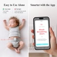 thumbnail image 4 of Sense-U Smart Baby Monitor Pro with Arousal Vibration, Audible and App Alerts: Tracks Abdominal Movement, Rollover, Feeling Temperature, Wearable Smart Sleep Monitor, 4 of 10