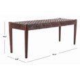 thumbnail image 2 of Safavieh Bandelier Cowhide Leather Bench, 2 of 8