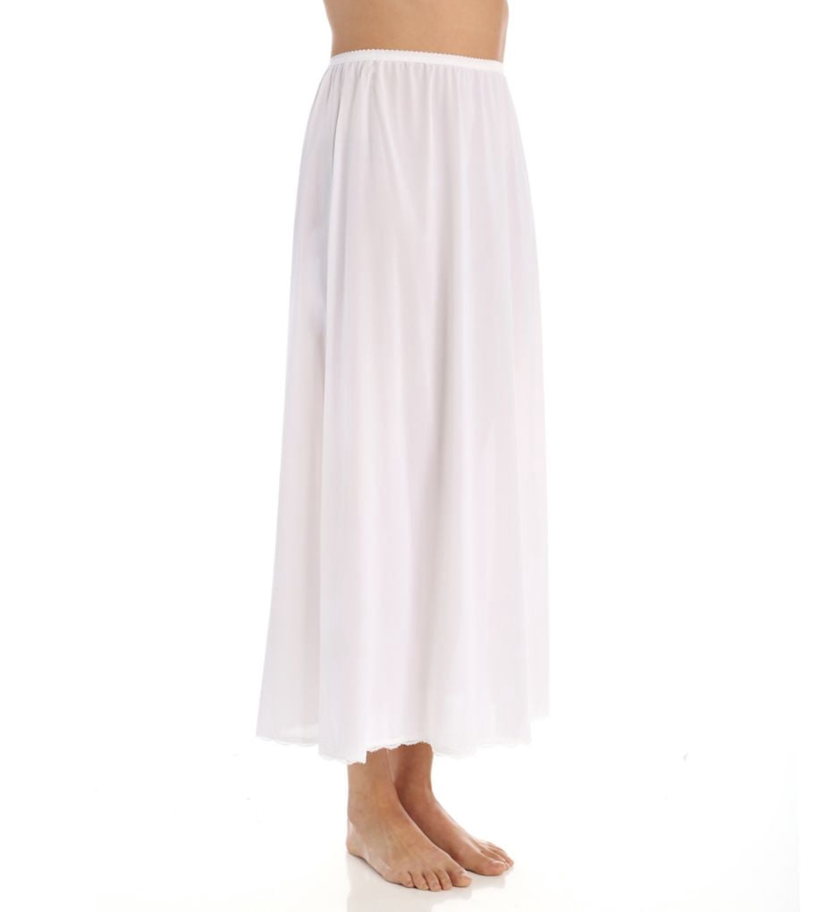 Women's Shadowline 4711636 36 Inch Flare Daywear Half Slip (White S)