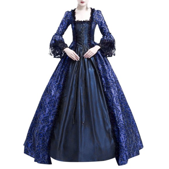 UPPADA Clearance Vintage Cocktail Dresses for Women 1950s Maxi Dress Flared Sleeves Dresses Wedding Dress Corset Ball Gown Dresses for Women formal women vintage corset dress sweetheart neckline
