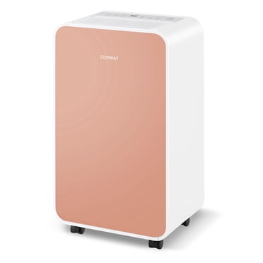 Costway Dehumidifier for Home Basement 32 Pints/Day 3 Modes Portable up to 2500 Sq. Ft Pink