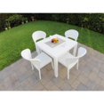 thumbnail image 2 of Compamia Daytona Ensemble de Salle à Manger de Patio 5 Pcs, Blanc, 2 of 6