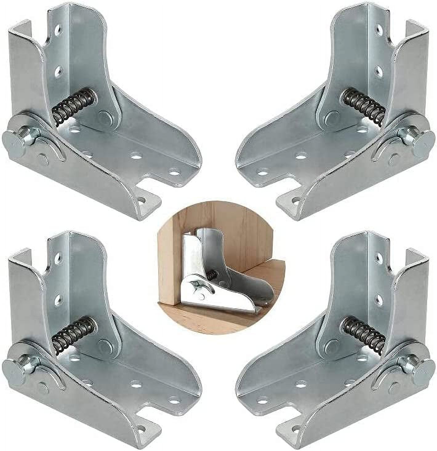 4-Pack Foldable Frame with Self-Locking Hinges, Ideal for Portable Table Legs & Compact Workbenches