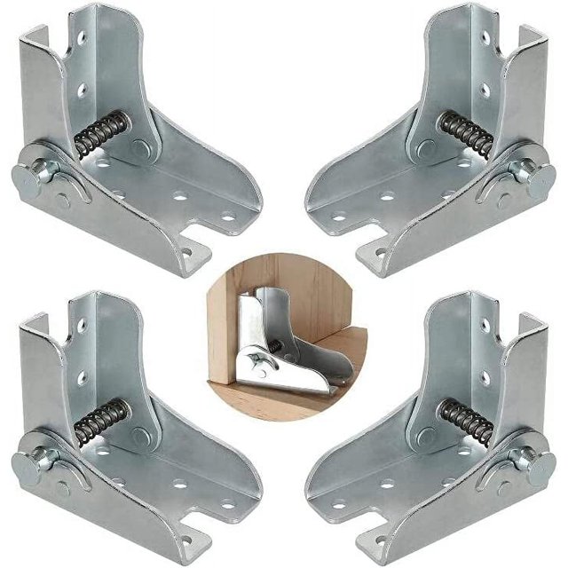 4-Pack Foldable Frame with Self-Locking Hinges, Ideal for Portable Table Legs & Compact Workbenches