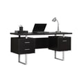 thumbnail image 1 of Monarch Specialties Computer Desk, Home Office, Laptop, Left, Right Set-up, Storage Drawers, 60"l, Work, Metal, Laminate, Brown, Grey, Contemporary, Modern, 1 of 2