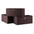 thumbnail image 1 of Winsome Torino 3 Piece Folding Fabric Basket Set, 1 of 5