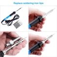 thumbnail image 4 of Soldering Iron Kit, Full Set 60W 110V Soldering Welding Iron Kit - Adjustable Temperature, 5pcs Different Tips, 4 of 11