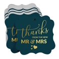 thumbnail image 3 of Inkdotpot Pack Of 100 Thanks From The New Wedding Paper Tags DIY Craft Bracket Shape Real Gold Foil Hang Tags, 3 of 7