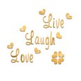 thumbnail image 2 of TIMIFIS Wall Stickers Live Laugh Love Quote Removable Wall Art Stickers Mirror Decal DIY Room Decor A Fall Decorations For Home - Fall, 2 of 2