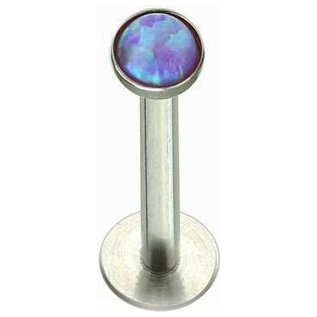 Labret Monroe design Push-In avec Dos en Émail Doux pour Confort et Synthétiseur Opalite