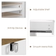 thumbnail image 2 of Homfa Buffet-Vaisselier de Style Ferme avec Tiroir, Bar à Café avec Tablette Réglable pour Cuisine, Salle à Manger, Entrée, Blanc, 2 of 8