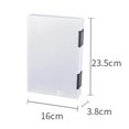 thumbnail image 3 of Boîte de Rangement Portable Transparente à Double Boucle PP Organisateurs Transparents avec Poignée Conteneurs A5 Épais Noir, 3 of 9